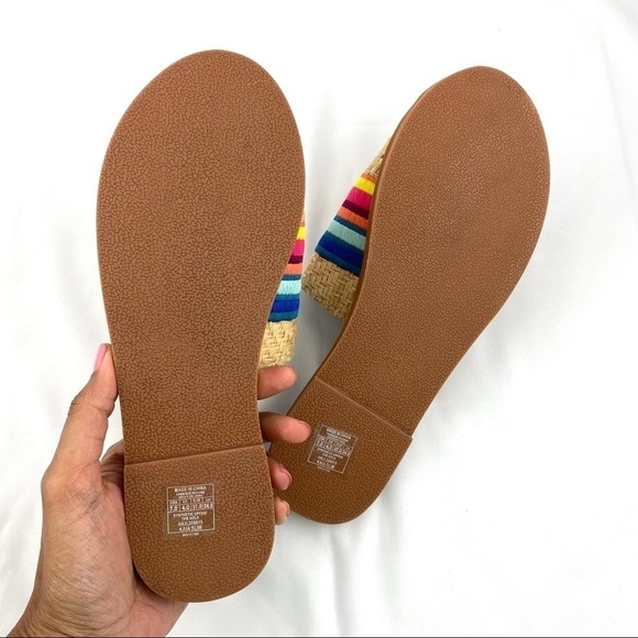 NWOT Roxy Kaia Slim Women's Beach Summer Sandals in Multicolour Straps Sz 7 - Picture 7 of 11